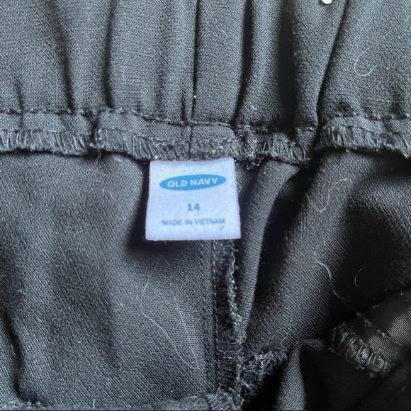 Old Navy Slacks Pants Trousers Bottoms Tuxedo Stripe Pockets Size 14 - Picture 2 of 7